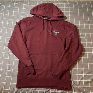 Vans Authentic Original Burgundy Maroon Hoodie Sweatshirt Men’s Size Small